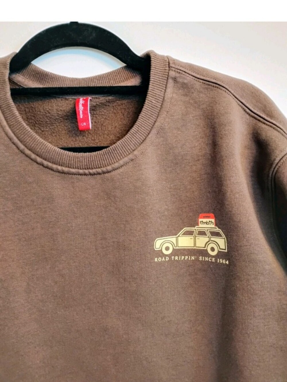 Unisex Tim Hortons Brown 'Road Trippin' Graphic Sweatshirt - Size L
